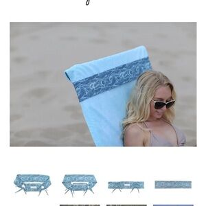 BandaBeau Our multi-functional towel tamers keep wind-blown towels secured.